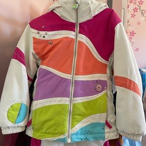 Girl's Obermeyer Size 5 I-Grow Kismet Jacket AND Size 5 matching snowsuit